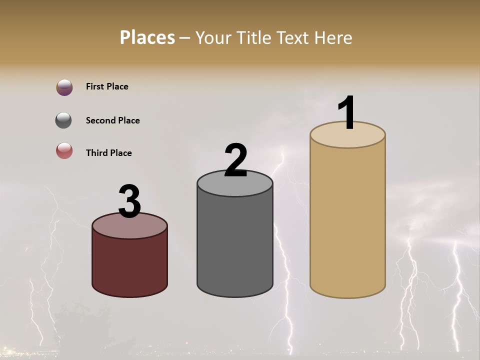 Disorganized Floor Chair PowerPoint Template