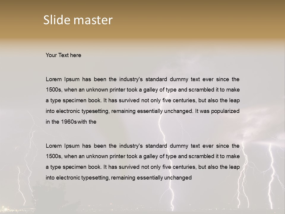 Disorganized Floor Chair PowerPoint Template