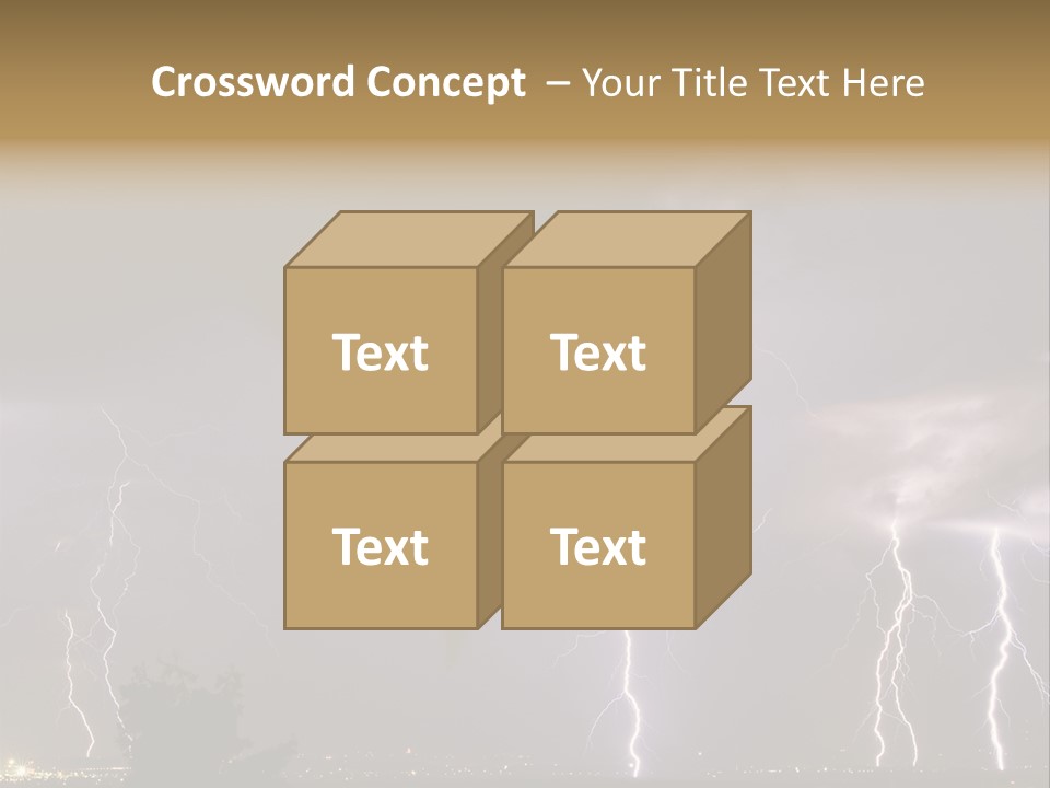 Disorganized Floor Chair PowerPoint Template