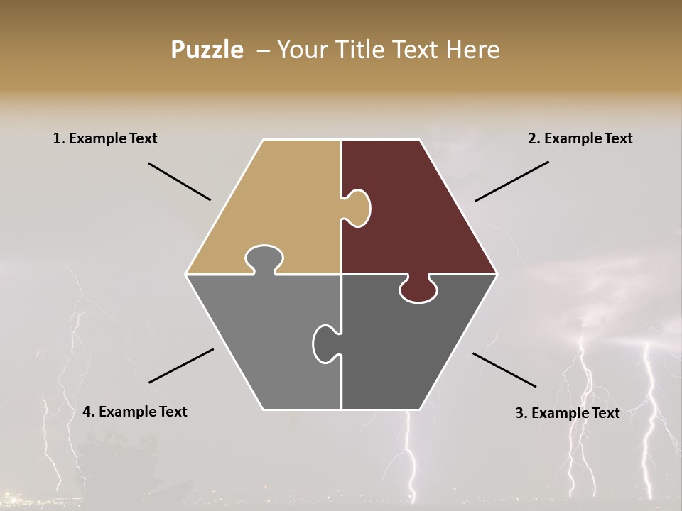 Disorganized Floor Chair PowerPoint Template