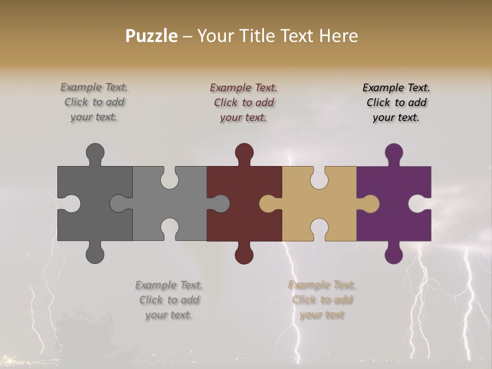 Disorganized Floor Chair PowerPoint Template