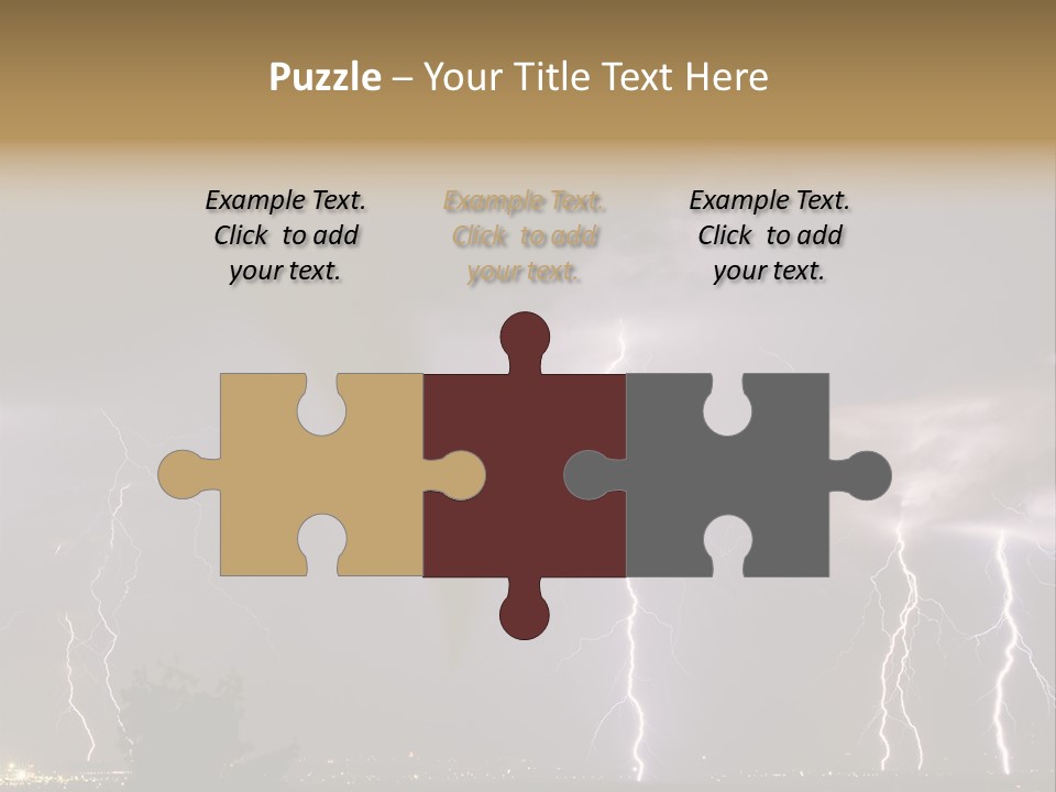 Disorganized Floor Chair PowerPoint Template