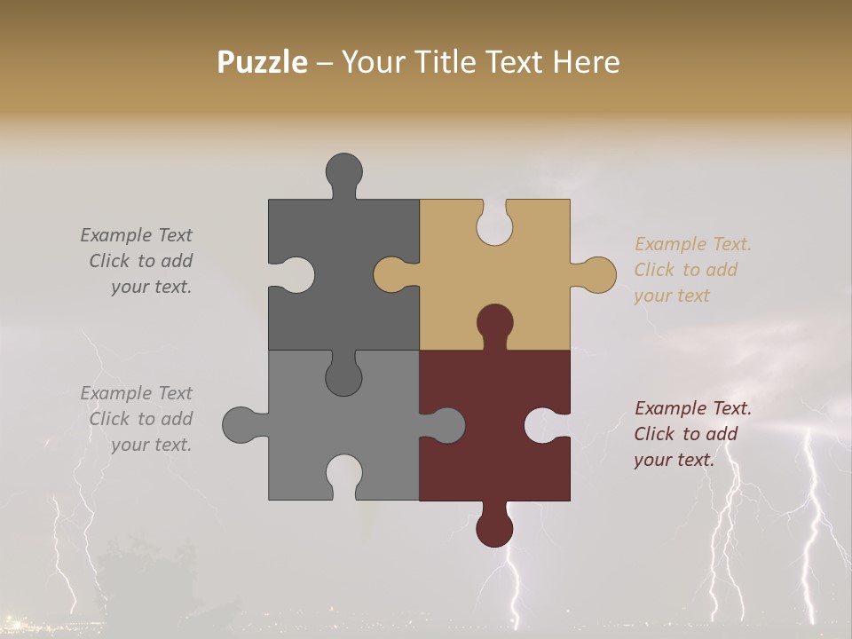 Disorganized Floor Chair PowerPoint Template