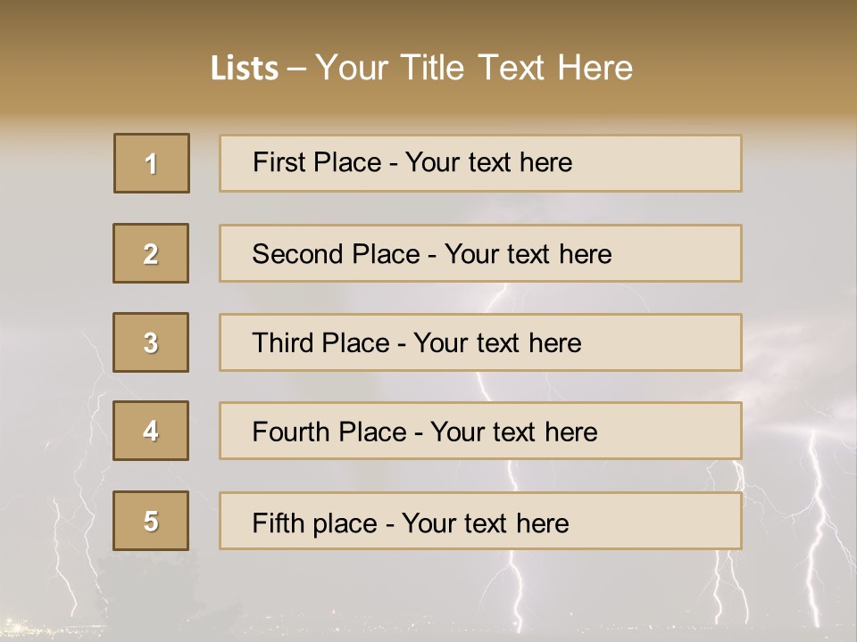 Disorganized Floor Chair PowerPoint Template