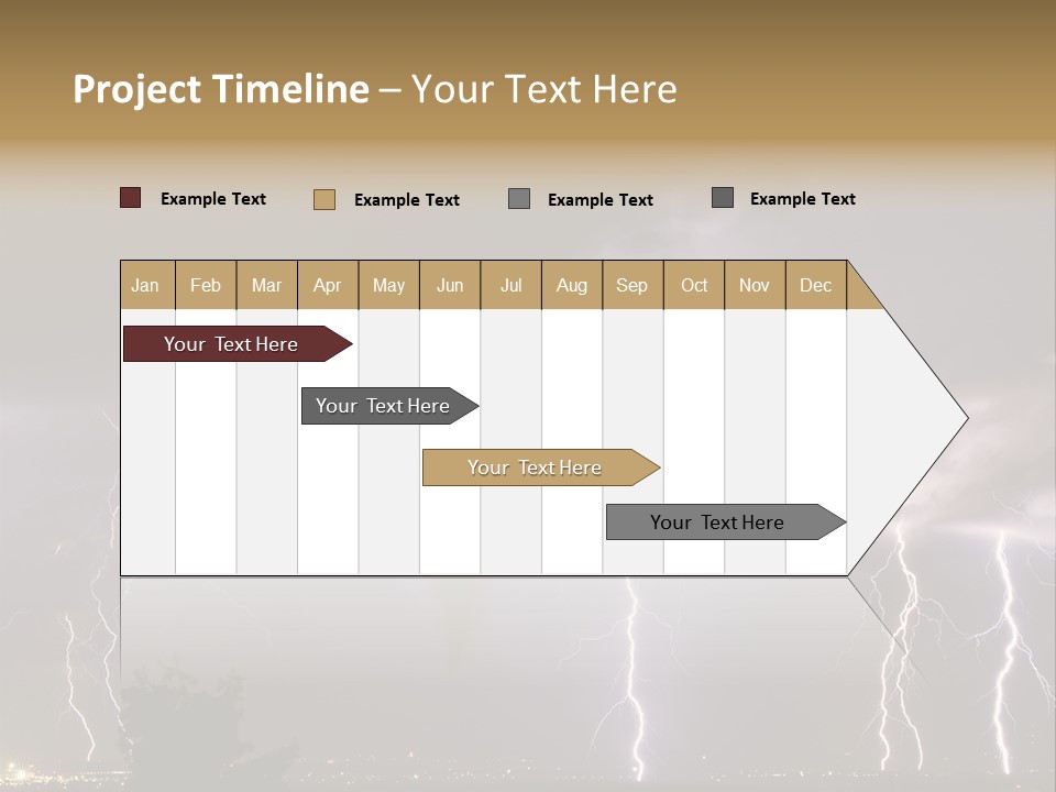 Disorganized Floor Chair PowerPoint Template