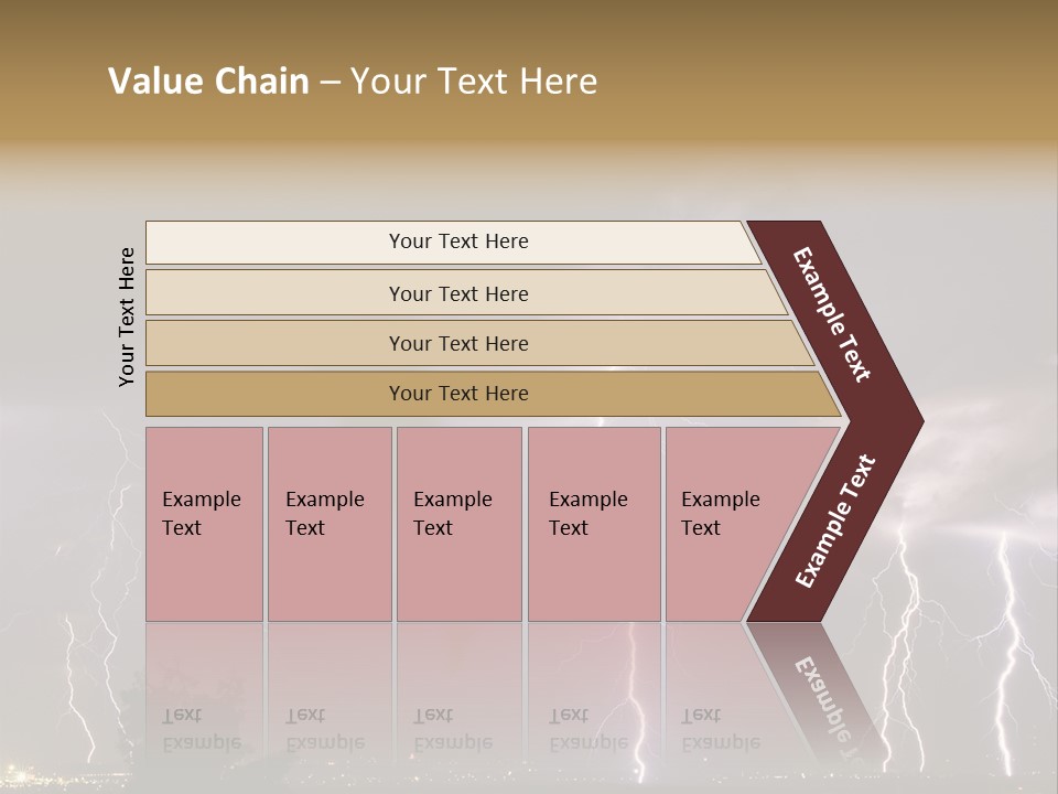 Disorganized Floor Chair PowerPoint Template