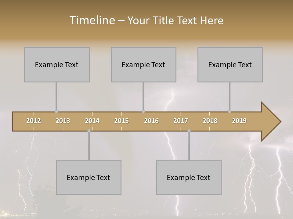 Disorganized Floor Chair PowerPoint Template