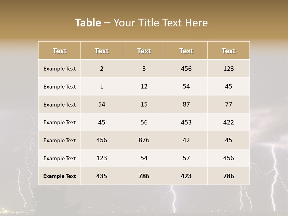 Disorganized Floor Chair PowerPoint Template