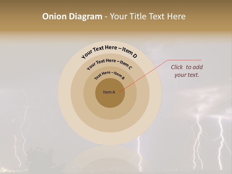 Disorganized Floor Chair PowerPoint Template