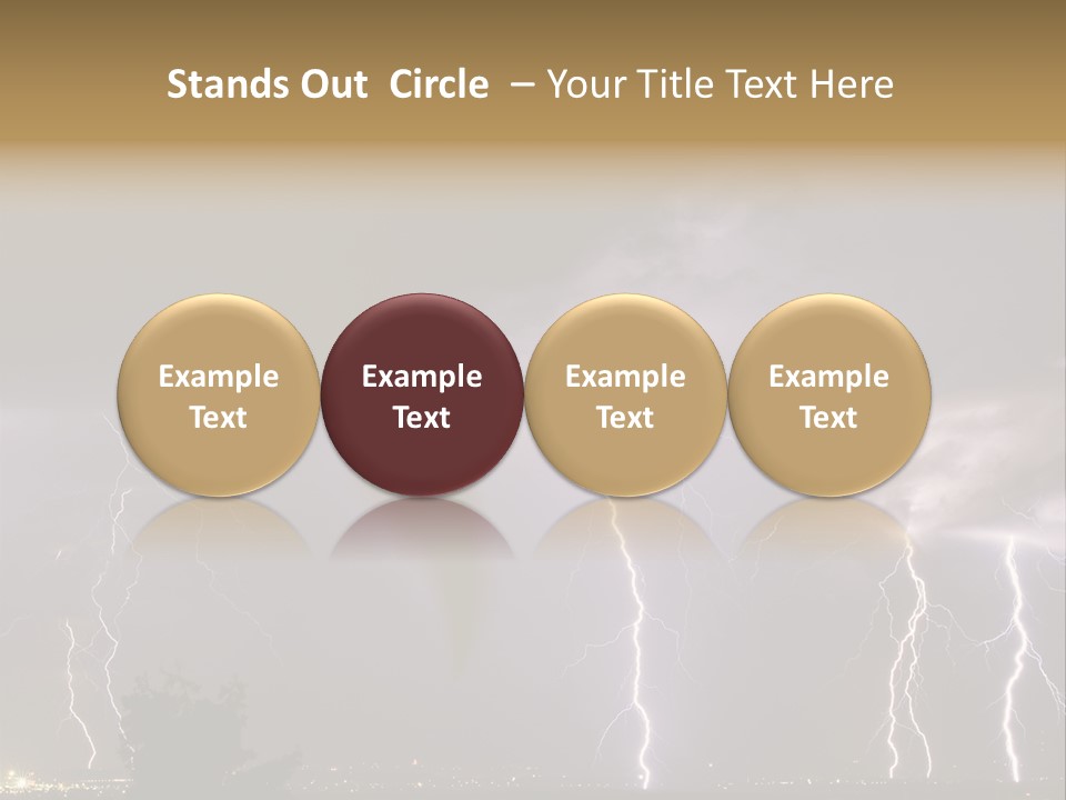 Disorganized Floor Chair PowerPoint Template