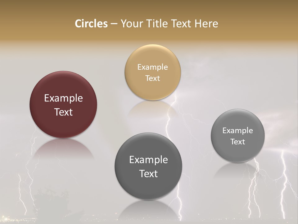 Disorganized Floor Chair PowerPoint Template