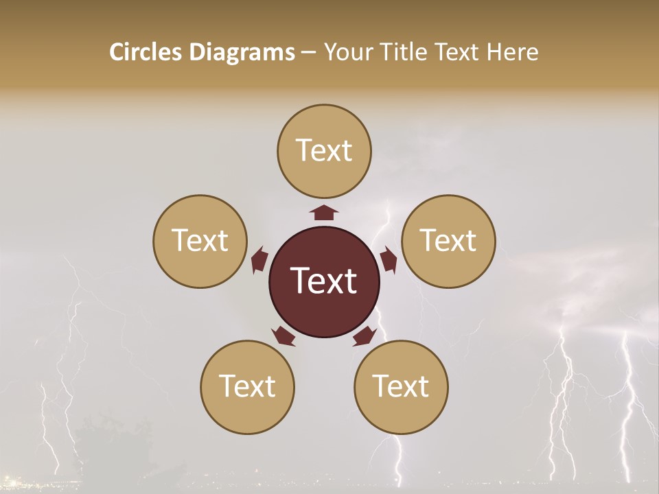 Disorganized Floor Chair PowerPoint Template