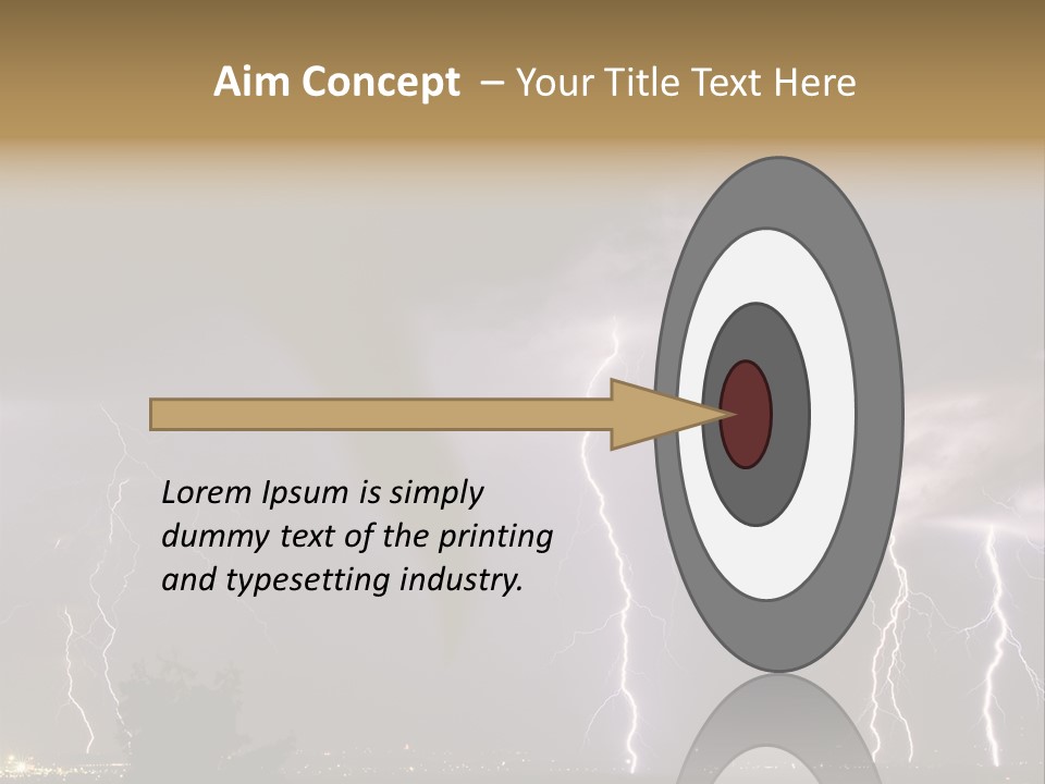 Disorganized Floor Chair PowerPoint Template