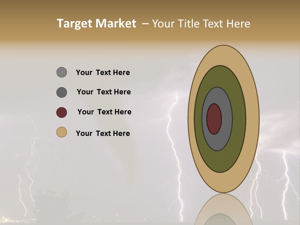 Disorganized Floor Chair PowerPoint Template