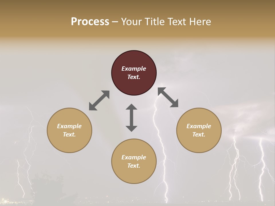 Disorganized Floor Chair PowerPoint Template