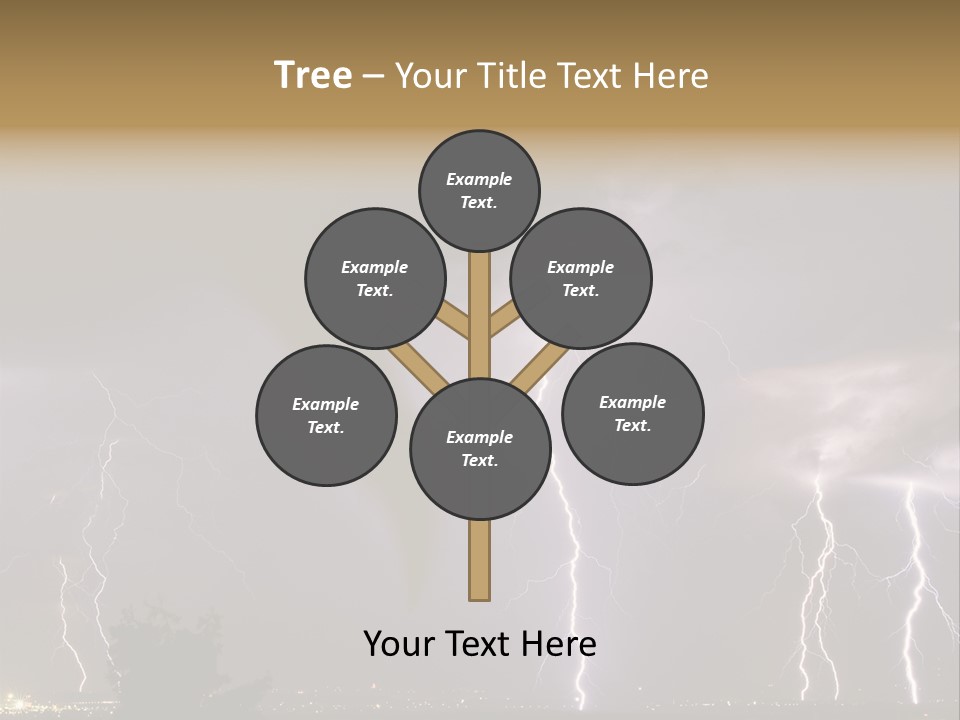 Disorganized Floor Chair PowerPoint Template