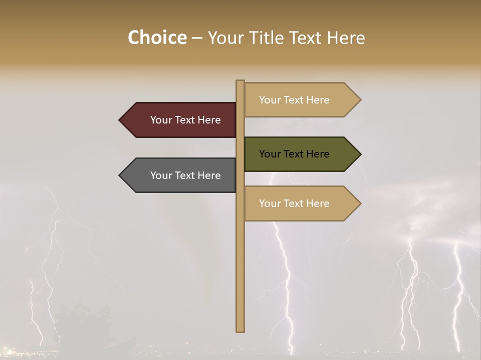 Disorganized Floor Chair PowerPoint Template