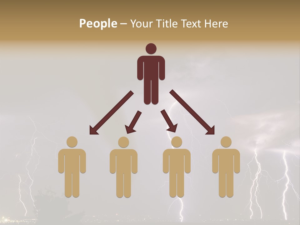 Disorganized Floor Chair PowerPoint Template