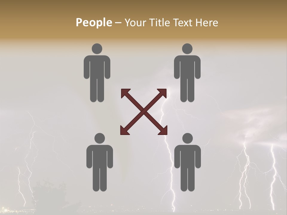 Disorganized Floor Chair PowerPoint Template