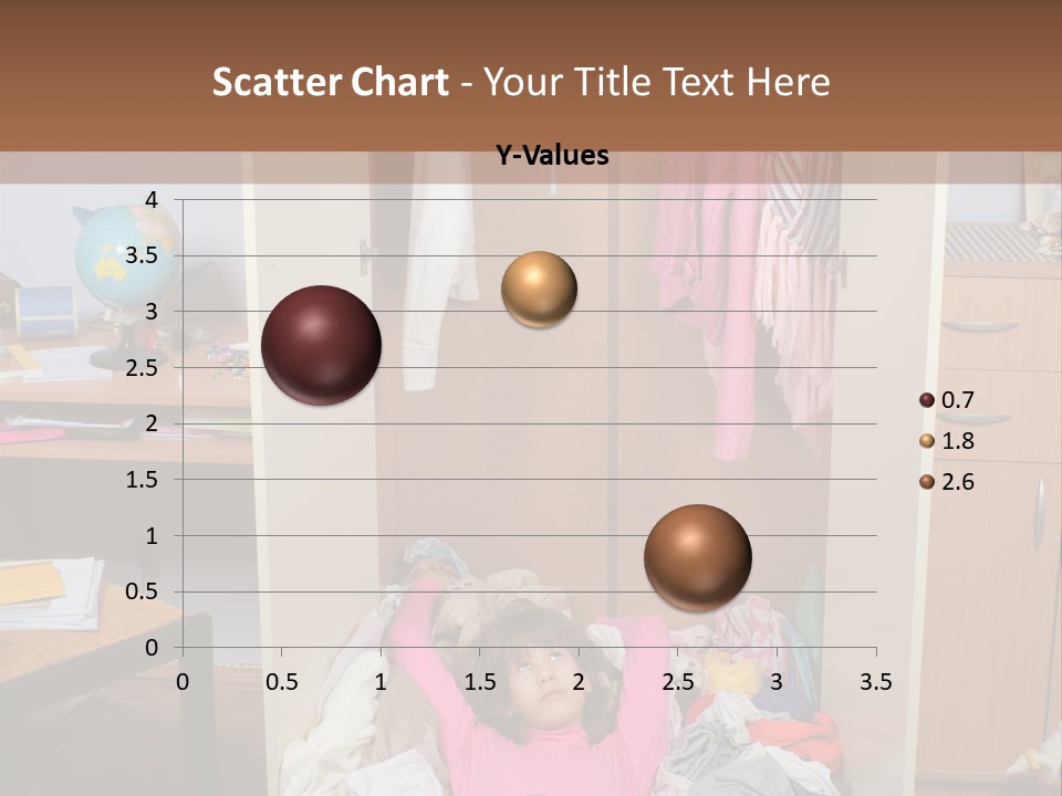 Disorganized Floor Chair PowerPoint Template
