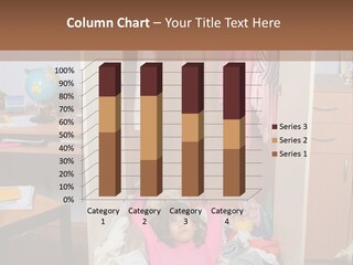 Disorganized Floor Chair PowerPoint Template