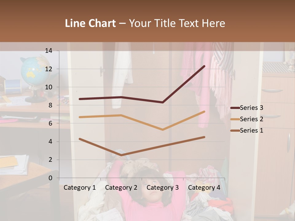 Disorganized Floor Chair PowerPoint Template