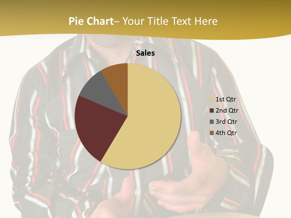 A Man Is Holding A Drum In Front Of Him PowerPoint Template