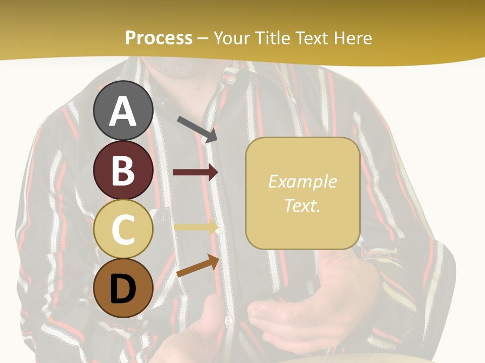 A Man Is Holding A Drum In Front Of Him PowerPoint Template