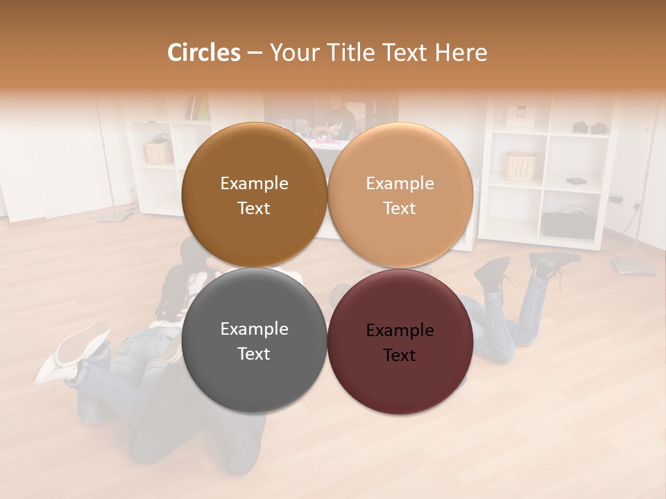 A Group Of People Sitting On The Floor Watching Tv PowerPoint Template