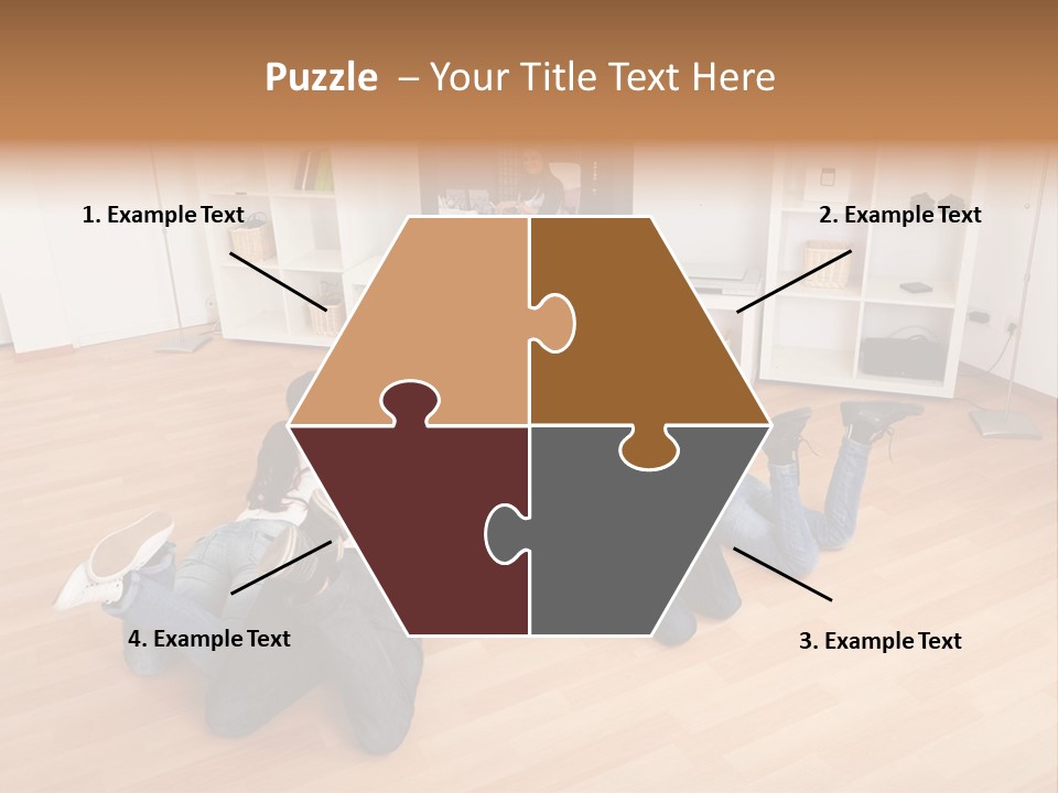 A Group Of People Sitting On The Floor Watching Tv PowerPoint Template