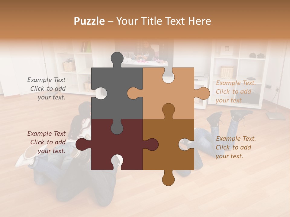 A Group Of People Sitting On The Floor Watching Tv PowerPoint Template