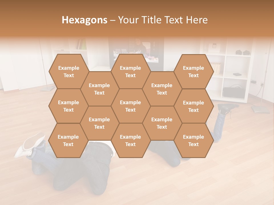 A Group Of People Sitting On The Floor Watching Tv PowerPoint Template