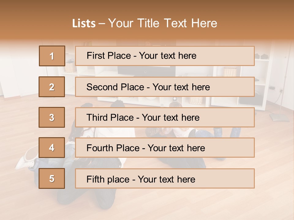 A Group Of People Sitting On The Floor Watching Tv PowerPoint Template