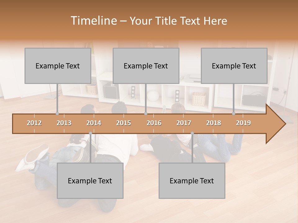 A Group Of People Sitting On The Floor Watching Tv PowerPoint Template