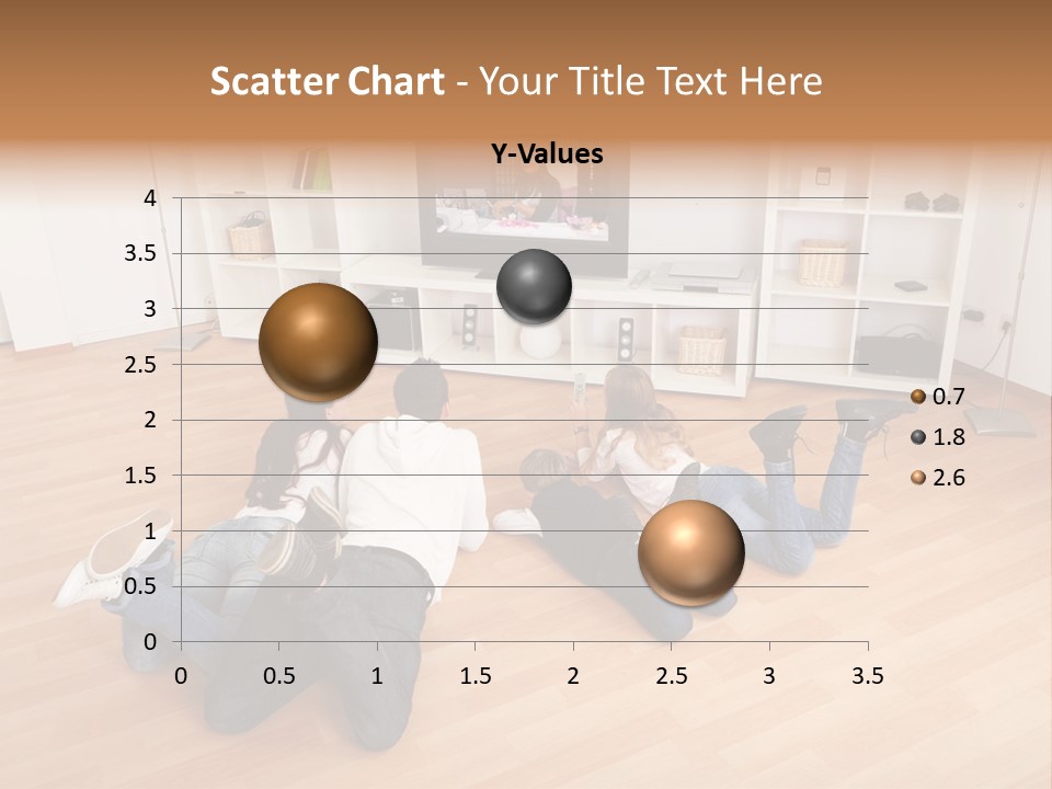 A Group Of People Sitting On The Floor Watching Tv PowerPoint Template