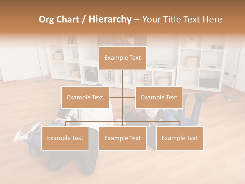 A Group Of People Sitting On The Floor Watching Tv PowerPoint Template