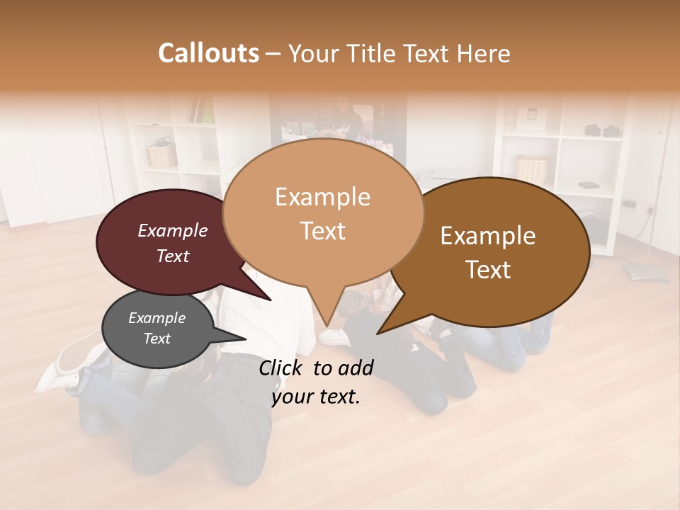 A Group Of People Sitting On The Floor Watching Tv PowerPoint Template