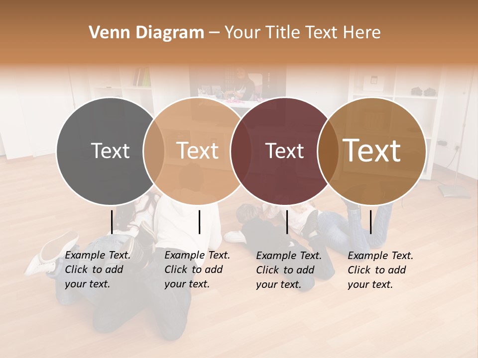 A Group Of People Sitting On The Floor Watching Tv PowerPoint Template