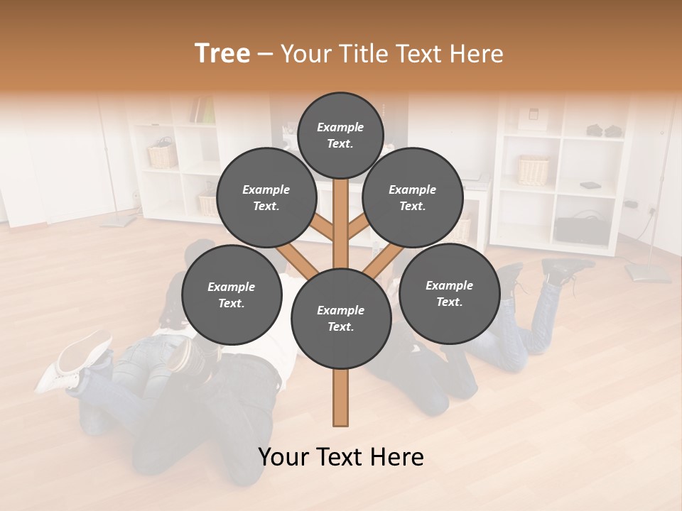 A Group Of People Sitting On The Floor Watching Tv PowerPoint Template