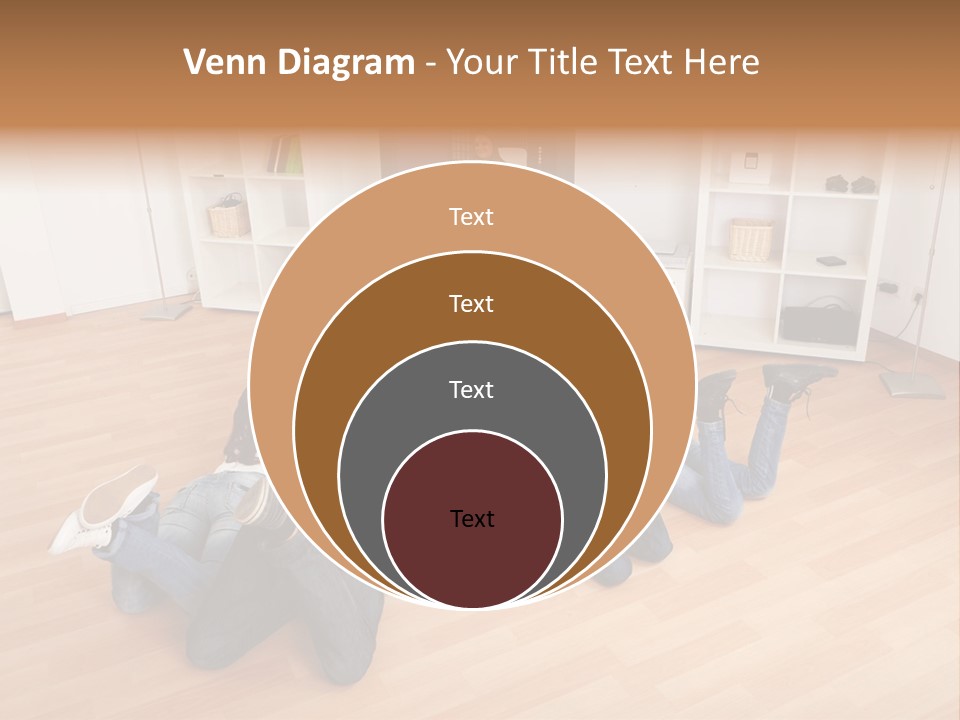 A Group Of People Sitting On The Floor Watching Tv PowerPoint Template