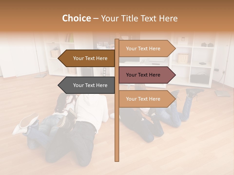 A Group Of People Sitting On The Floor Watching Tv PowerPoint Template