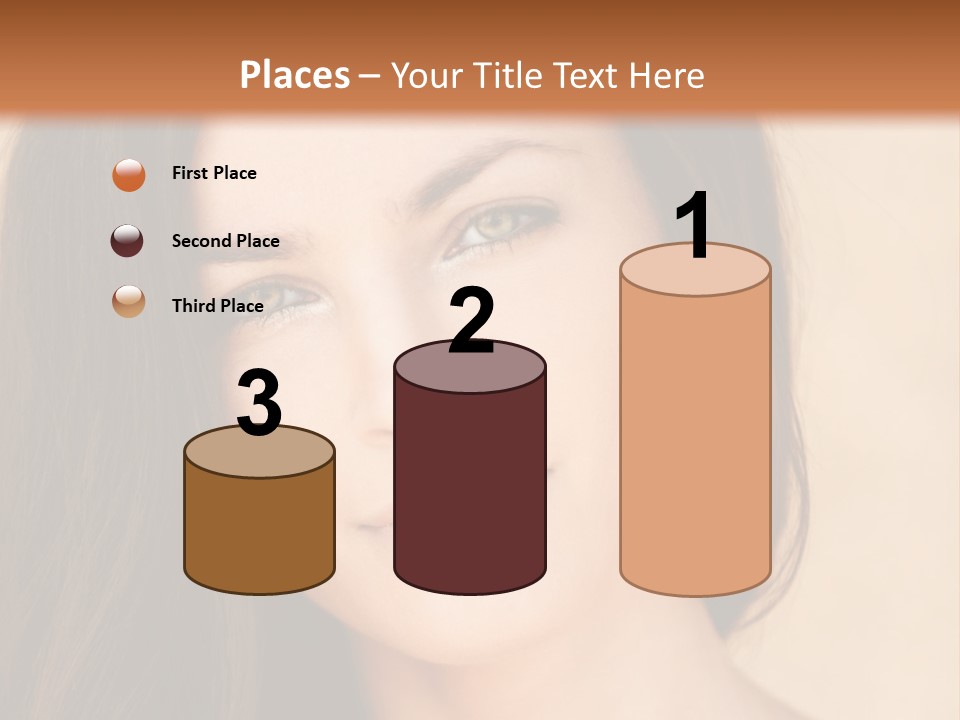 Flirt Attractive Makeup PowerPoint Template