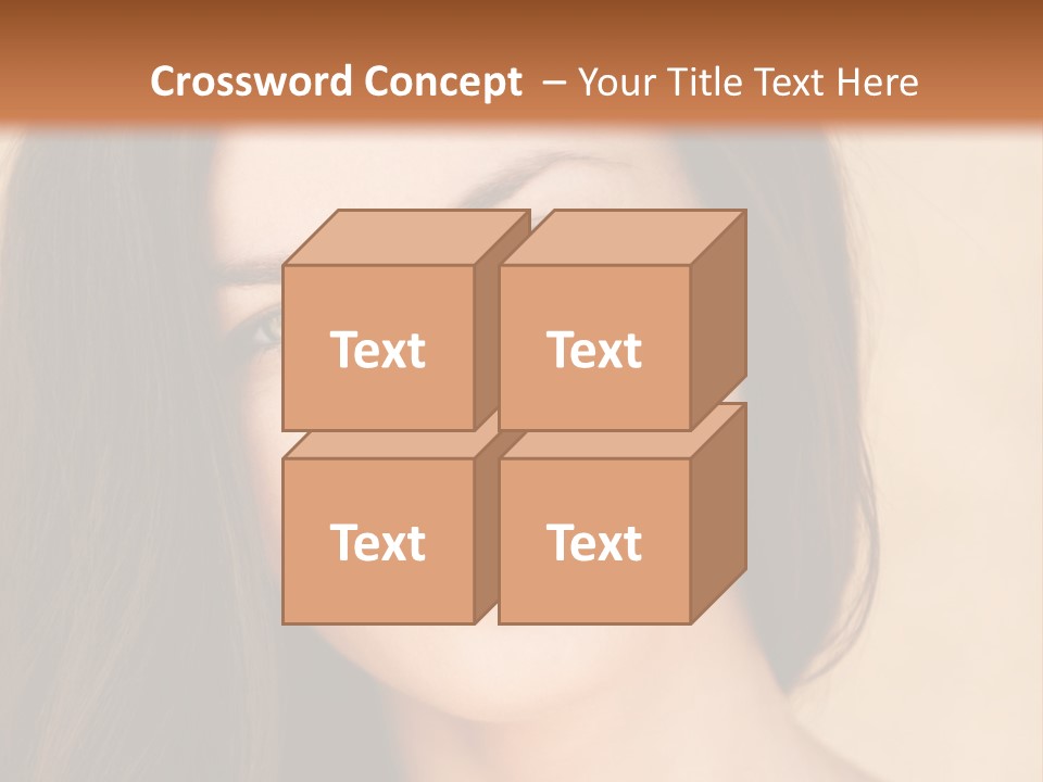 Flirt Attractive Makeup PowerPoint Template