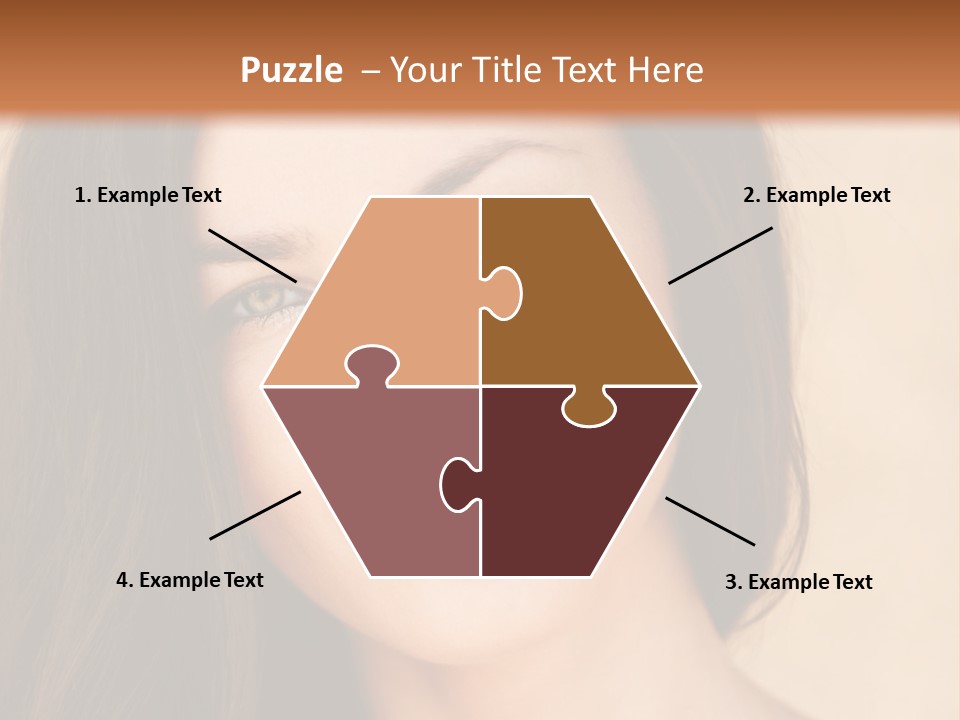 Flirt Attractive Makeup PowerPoint Template