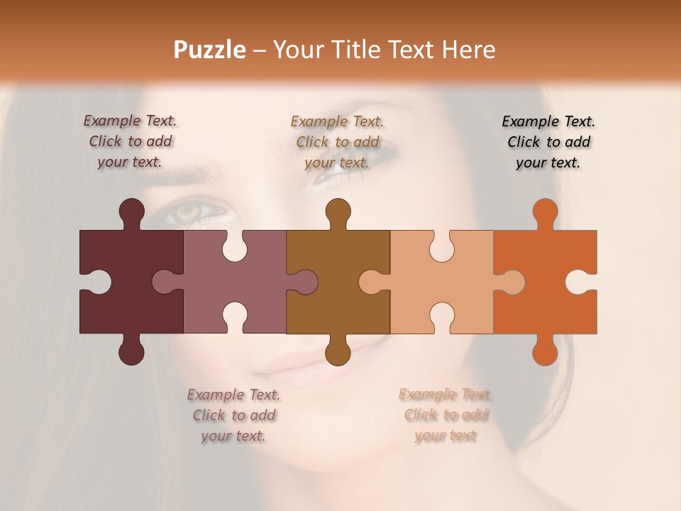 Flirt Attractive Makeup PowerPoint Template