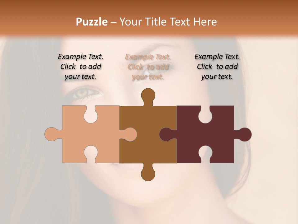 Flirt Attractive Makeup PowerPoint Template