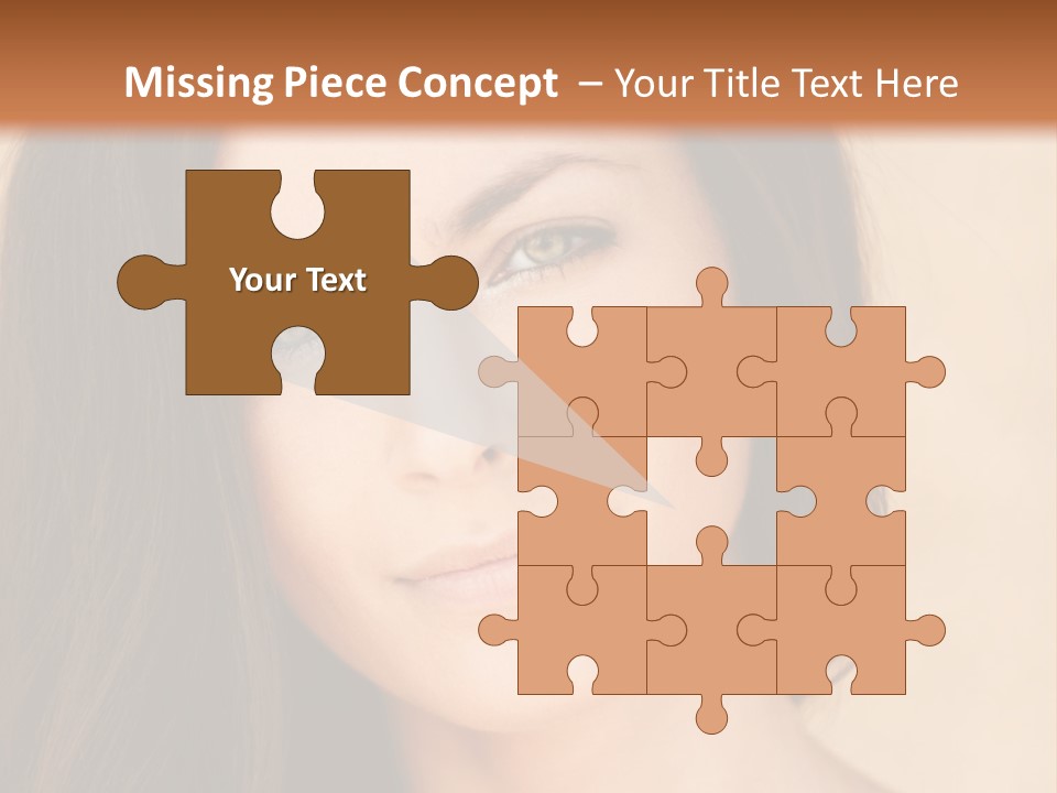 Flirt Attractive Makeup PowerPoint Template