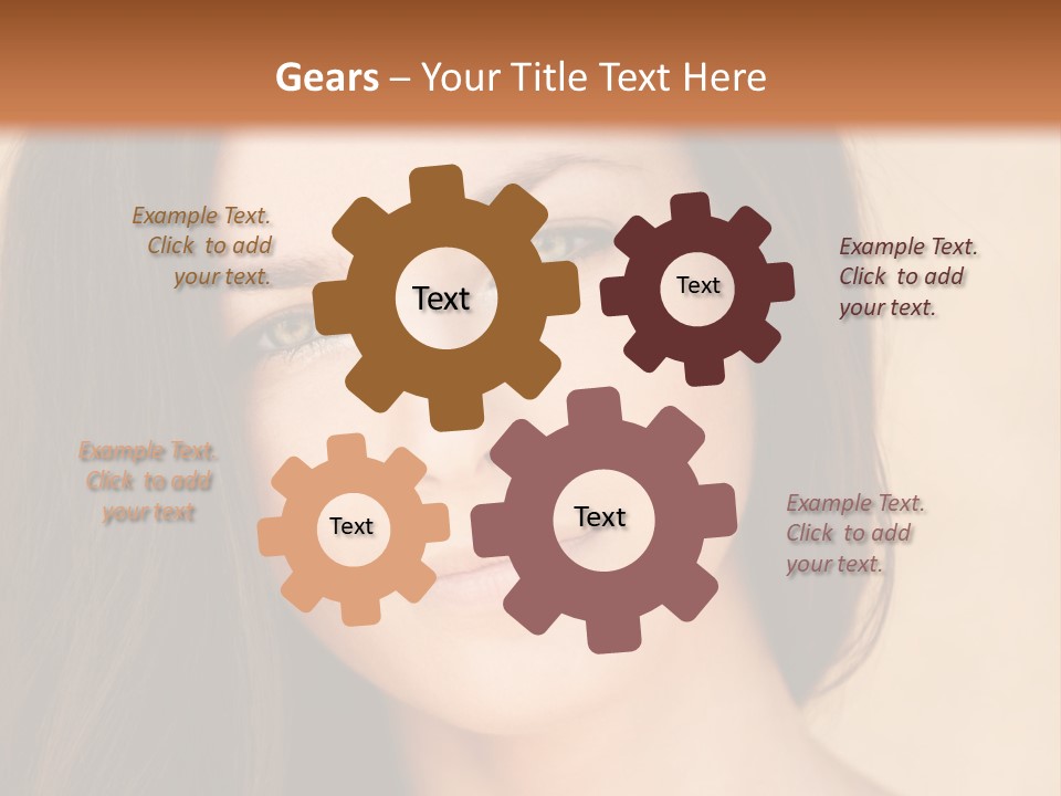 Flirt Attractive Makeup PowerPoint Template