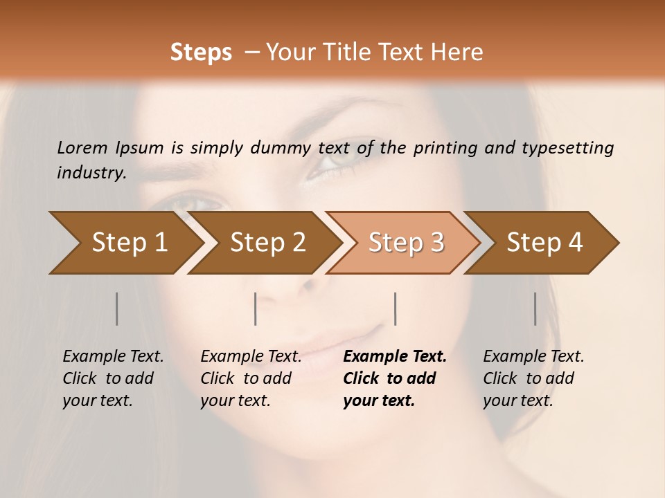 Flirt Attractive Makeup PowerPoint Template