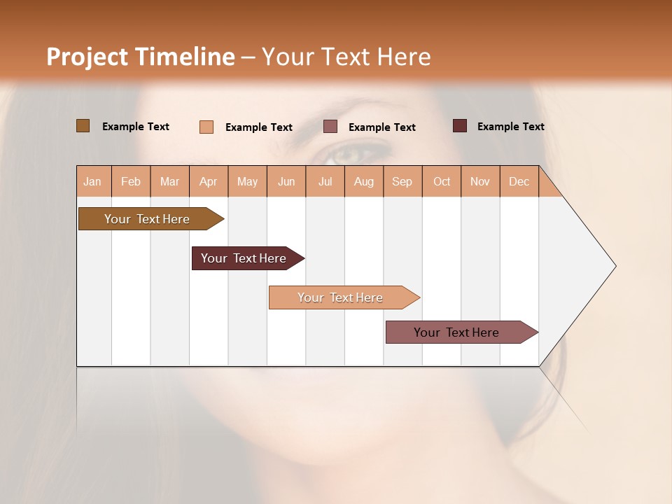 Flirt Attractive Makeup PowerPoint Template